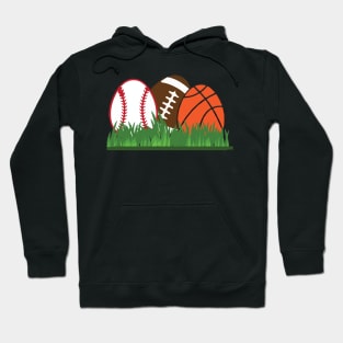 Basketball, baseball, football easter sports Hoodie